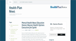 Desktop Screenshot of health-plan-news.com