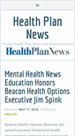 Mobile Screenshot of health-plan-news.com