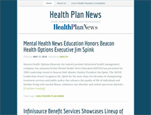 Tablet Screenshot of health-plan-news.com